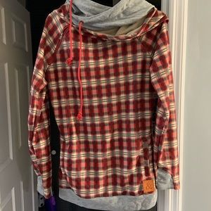 Double hooded sweatshirt